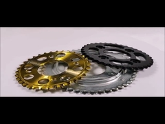 Strong Steel Front & Rear Motorcycle Chain Sprocket Set 5.8-7.2mm Thickness